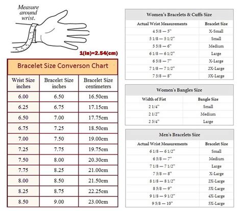 cartier bracelet trinity size guide